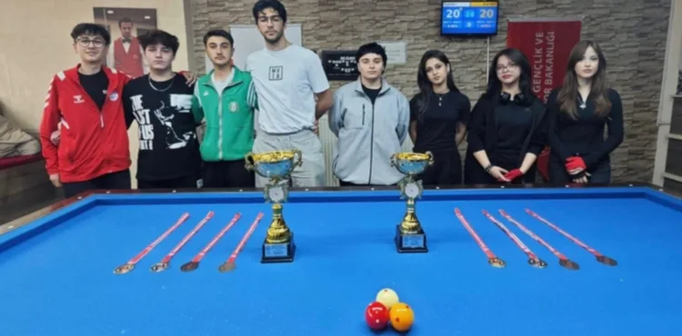 Bilardo Gençler İl Birinciliği müsabakaları tamamlandı