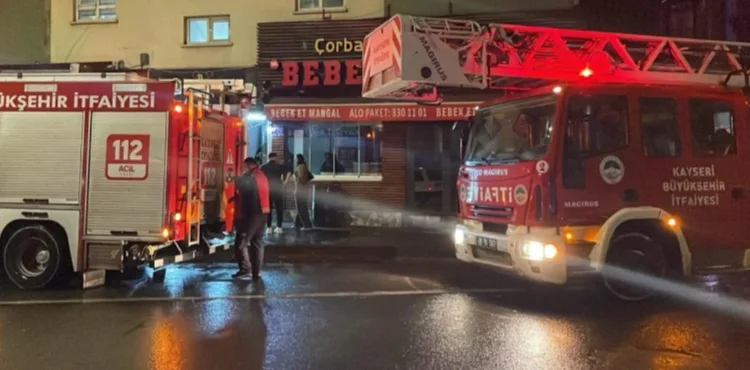 Kayseri'de otel yangını