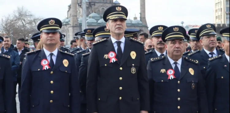 KAYSERİ’DE POLİS HAFTASI DOLAYISIYLA TÖREN DÜZENLENDİ
