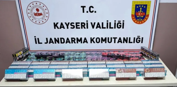 Kayseri’de 1 kişiye kaçak sigara gözaltısı