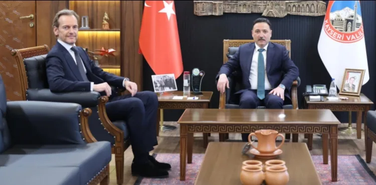 Belçika’nın Ankara Büyükelçisi Velde’den Vali Çiçek’e ziyaret