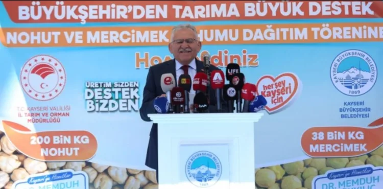 ÜRETEN KAYSERİ’NİN EN GÜÇLÜ DESTEKÇİSİ BÜYÜKŞEHİR’DEN 10 MİLYON TL’LİK TOHUM DESTEĞİ