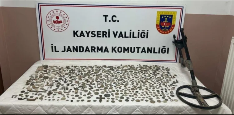 Kayseri’de tarihi eser operasyonu: 1 gözaltı