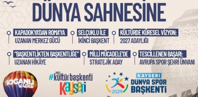 BÜYÜKŞEHİR İLE TARİHİN BAŞKENTİNDEN DÜNYA SAHNESİNE: “KAYSERİ VİZYONU”