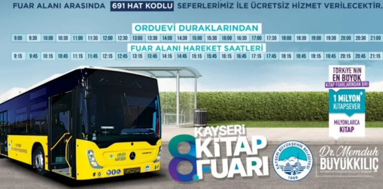 BAŞKAN BÜYÜKKILIÇ'TAN KİTAP FUARI’NA “ÜCRETSİZ ULAŞIM” DESTEĞİ
