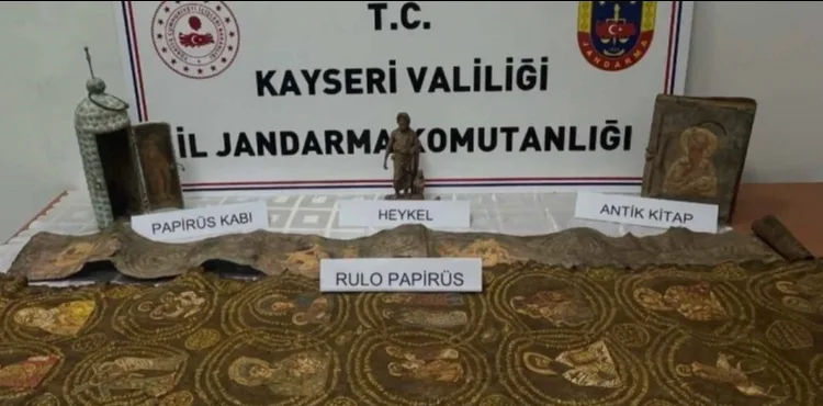 Kayseri’de tarihi eser operasyonu: 1 gözaltı