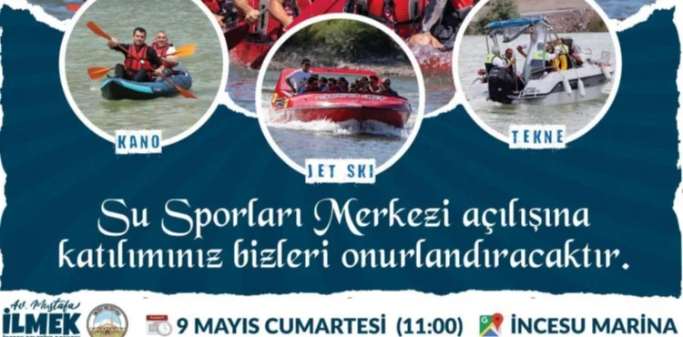 İncesu Marina Su Sporları Merkezi Hizmete Açılıyor