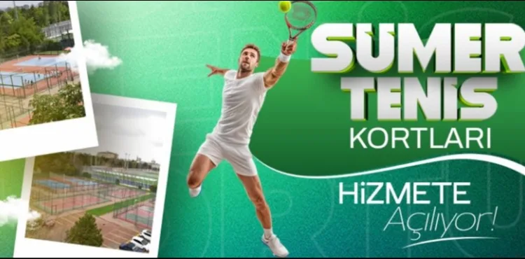 BÜYÜKŞEHİR SPOR A.Ş. SÜMER TENİS KORTLARI’NI HİZMETE AÇTI