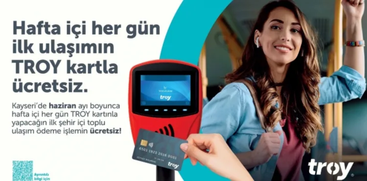 KAYSERİ BÜYÜKŞEHİR, TROY İŞ BİRLİĞİYLE HAFTA İÇİ İLK ŞEHİR İÇİ ULAŞIM ÜCRETSİZ