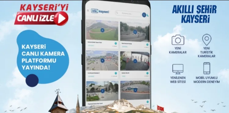 BAŞKAN BÜYÜKKILIÇ’TAN DİJİTAL KAYSERİ VİZYONUNDA YENİ ADIM: İZLE.KAYSERİ.BEL.TR
