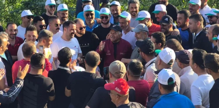 BÜYÜKKILIÇ, SABAH YÜRÜYÜŞÜNDE ULAŞIM A.Ş. OTOBÜS İŞLETME MÜDÜRLÜĞÜ PERSONELİ İLE BİR ARAYA GELDİ