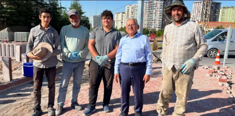 BAŞKAN BÜYÜKKILIÇ SAHADA: KAVŞAK VE ALTYAPI ÇALIŞMALARINI YERİNDE İNCELEDİ