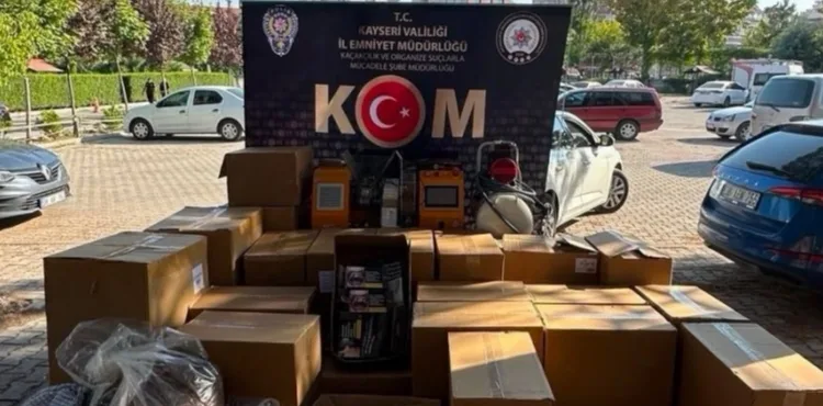 Kayseri’de sigara dolum operasyonu: 270 bin makaron ele geçirildi