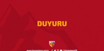 kayserispor sevdallarna duyuru !