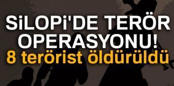 Silopi'de terr operasyonu: 8 terrist ldrld