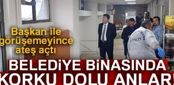 Belediye bakanyla gremeyince silahla ate etti, ortal datt