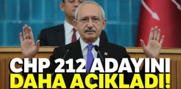 CHP 212 adayn daha aklad