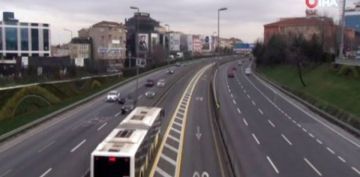 stanbul'da yeni yln ilk gnnde yollar bo kald