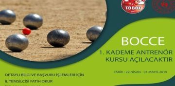 Kayseri'de 1. Kademe Bocce Antrenr Kursu Alacak