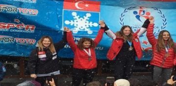 Snowboard Alpine Trkiye ampiyonasnda Kayseri Rzgar