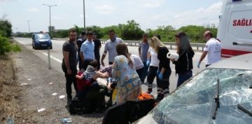 Bayram tatili iin 700 kilometre katettiler, 300 metre kala kabusu yaadlar