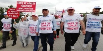 Emek ve Adalet Yry'ne Hizmet- Sendikas Kayseri ubesi'nden destek