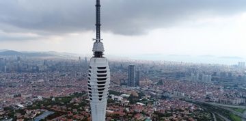 amlca Kulesi'nde gelinen son durum havadan grntlendi