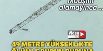 Isparta'da 49 metre ykseklikte lmle burun buruna