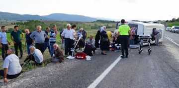 Kastamonu'da yolcu minibs ile kamyonet arpt: 1 l, 16 yaral