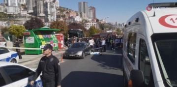 Ankara'da halk otobs duraa dald!