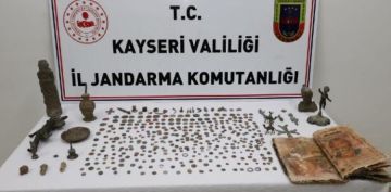 Kayseri'de tarihi eser operasyonu: 10 gzalt