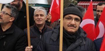 Kayseri'de Trump'n szde Orta Dou Bar Plan protesto edildi