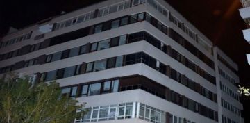 Kayseri'de 7 katl apartman karantinaya alnd