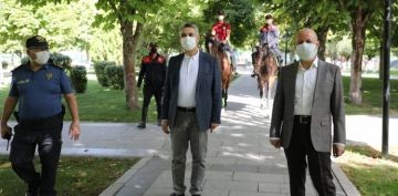 BAKAN OLAKBAYRAKDARDAN MASKE, MESAFE VE HJYEN DENETM