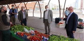 Bakan olakbayrakdar'dan pazar yerlerine ziyaret