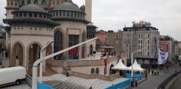 Taksim Camii al ncesi son hazrlklar