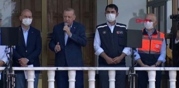 Erdoan Bozkurt'ta; Kastamonu, Bartn ve Sinop afet blgesi ilan edildi