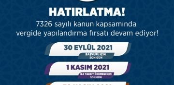 BAKAN YALIN'DAN VERG YAPILANDIRMA HATIRLATMASI