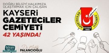 BAKAN PALANCIOLU, GAZETECLER CEMYETݒNN 42. KURULU YILINI KUTLADI