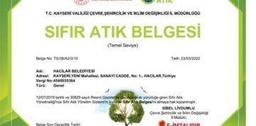 HACILAR BELEDYES SIFIR ATIK BELGESN ALDI