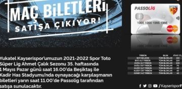 Kayserispor - Beikta ma bilet fiyatlar belli oldu