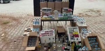 Sahte alkol operasyonunda 2 bin 620 litre etil alkol ele geirildi 