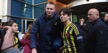 Fenerbahe kafilesi Kayseri'ye geldi 