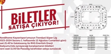 Kayserispor - Galatasaray maç biletleri yarın satışa çıkıyor