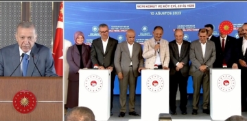 Cumhurbakan Erdoan, Kayserispordan deprem blgesine konut talep etti