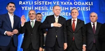 SRKEC-KAZLIEME RAYLI SSTEM HATTI CUMHURBAKANI ERDOAN TARAFINDAN HZMETE AILDI