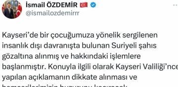 Milletvekili zdemir, Suriyeli misafirlerimizin mmkn olan en ksa srede onurlu bir ekilde lkelerine dnmelerinin salanmas  beklentimizdir