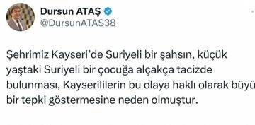 Milletvekili Ata, lkemizde ve ehrimizde Suriyeli istemiyoruz