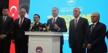 ileri Bakan Yerlikaya, Kayseride yaanan olaylarda 855 ahs gzaltna alnd