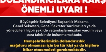 KAYSER BYKEHRDEN DOLANDIRICILIK UYARISI